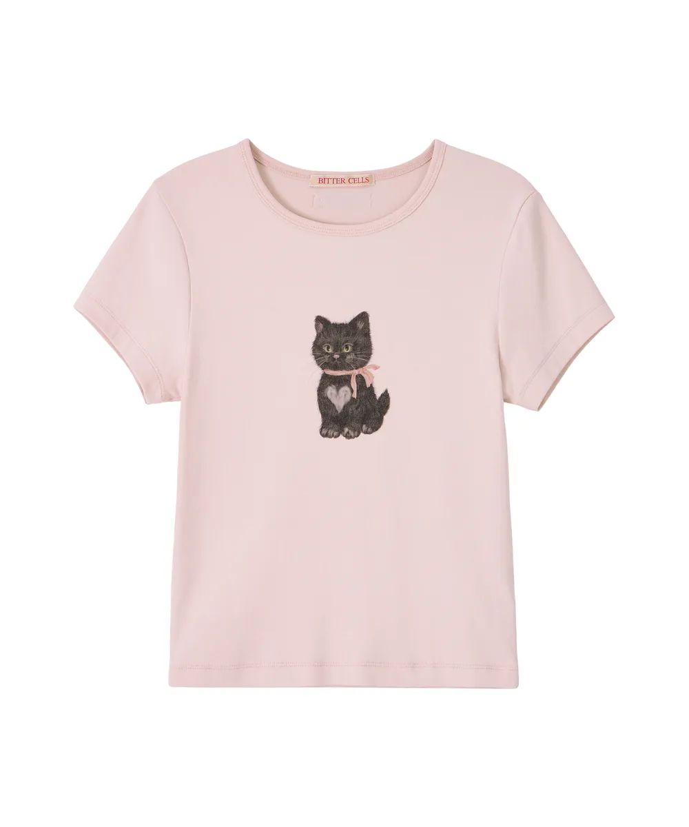 Bitter Cells Kitty Cherry Tee - 2 colors