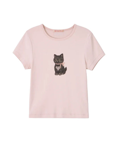 Bitter Cells Kitty Cherry Tee - 2 colors