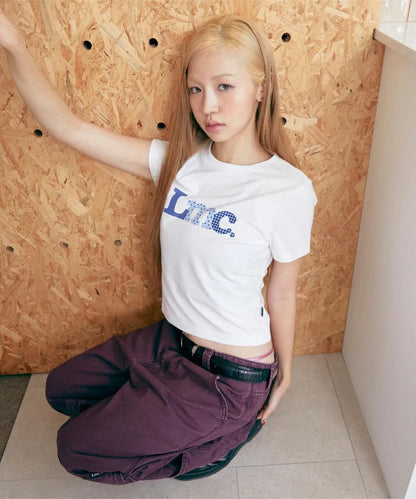 LMC WM Patchwork Logo Cropped Tee - 2 colors