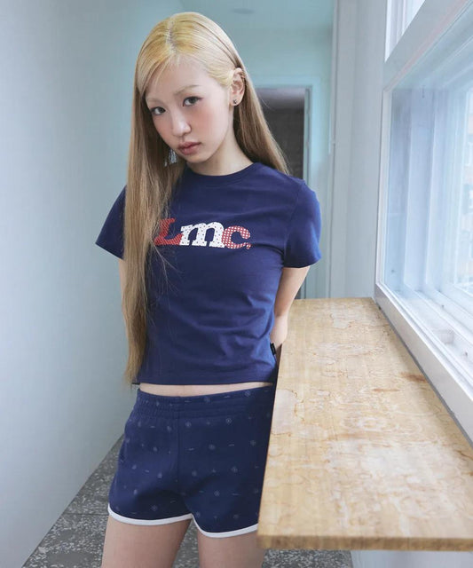 LMC WM Patchwork Logo Cropped Tee - 2 colors
