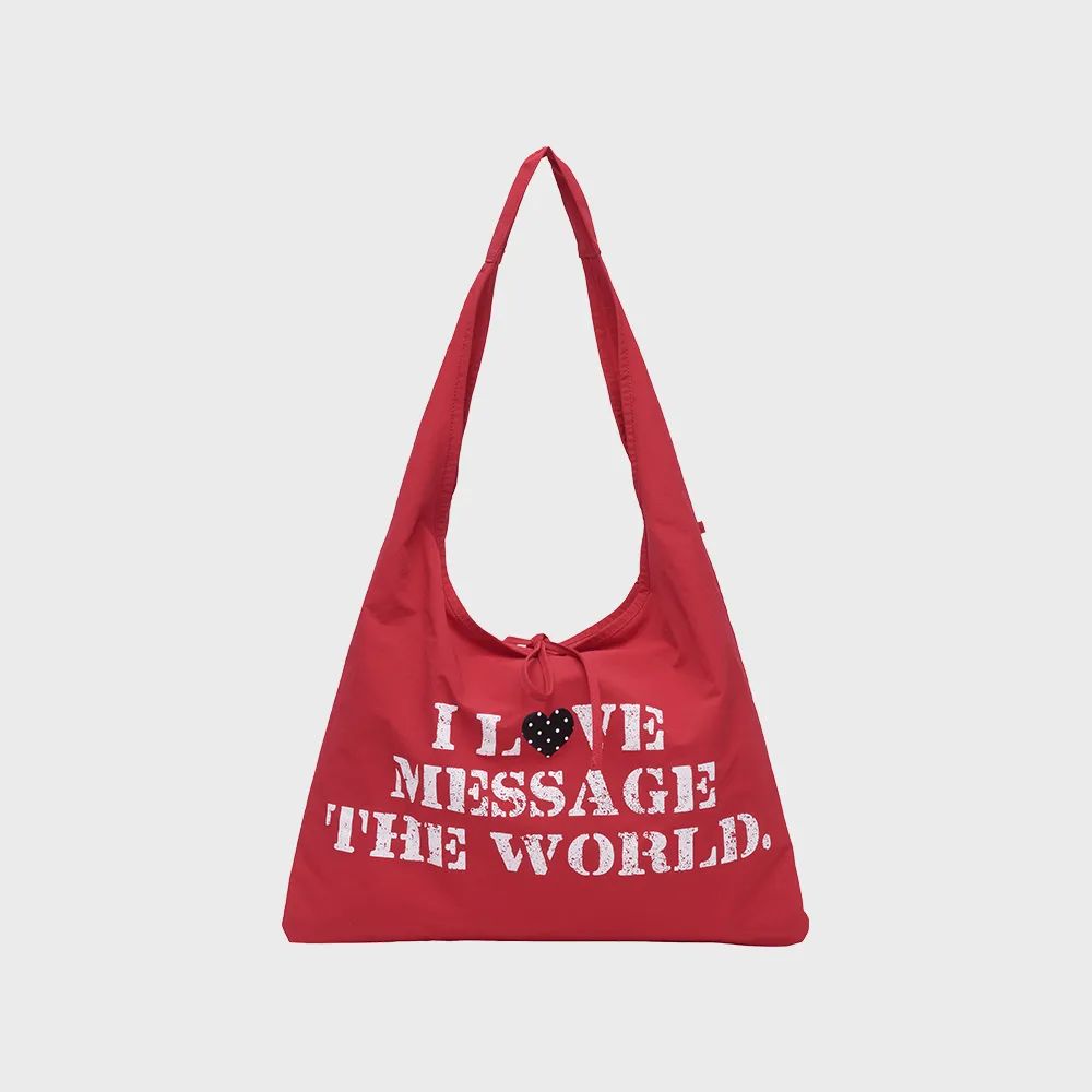 Ames Worldwide Lettering Casual Hobo Bag - 4 colors