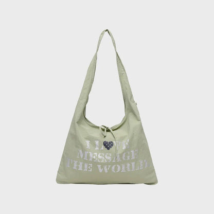 Ames Worldwide Lettering Casual Hobo Bag - 4 colors