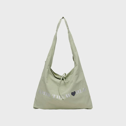 Ames Worldwide Lettering Casual Hobo Bag - 4 colors