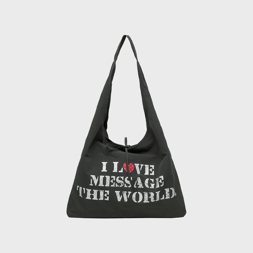 Ames Worldwide Lettering Casual Hobo Bag - 4 colors