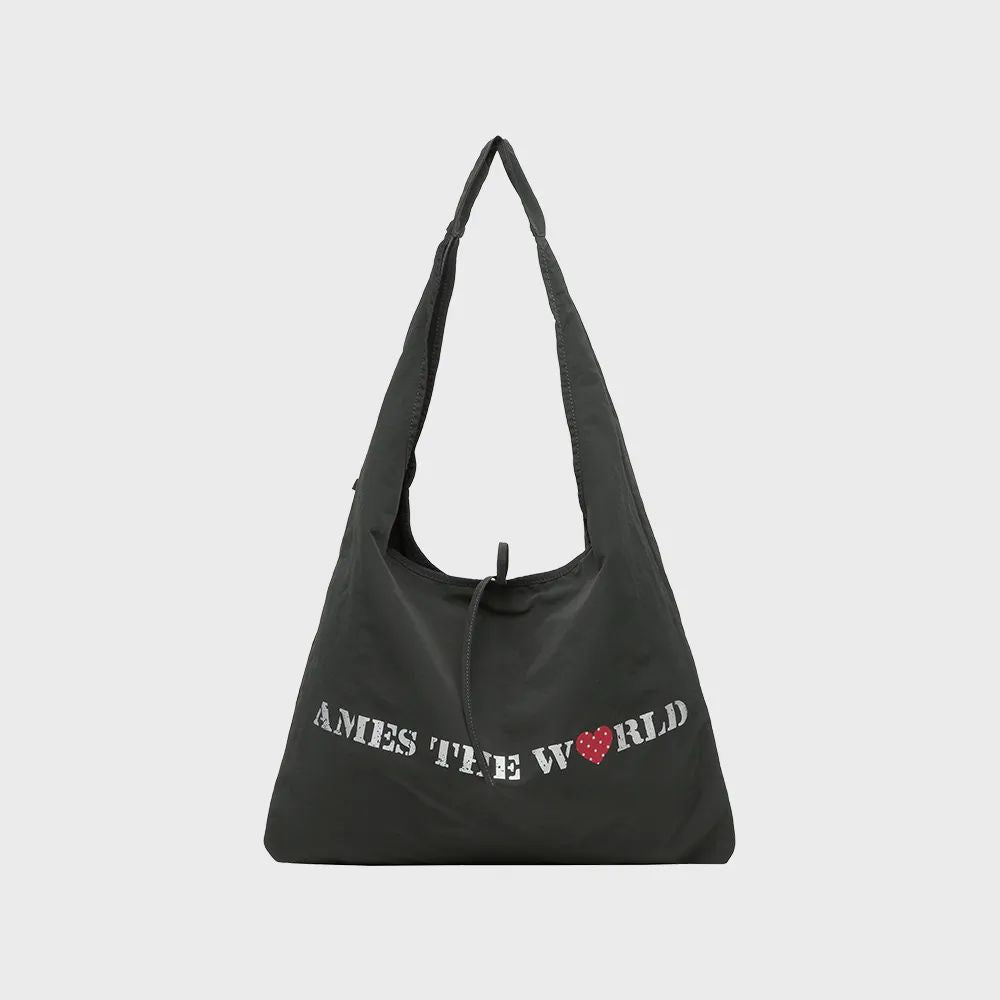 Ames Worldwide Lettering Casual Hobo Bag - 4 colors
