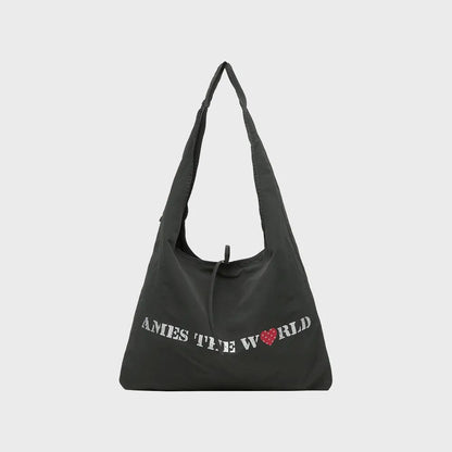 Ames Worldwide Lettering Casual Hobo Bag - 4 colors