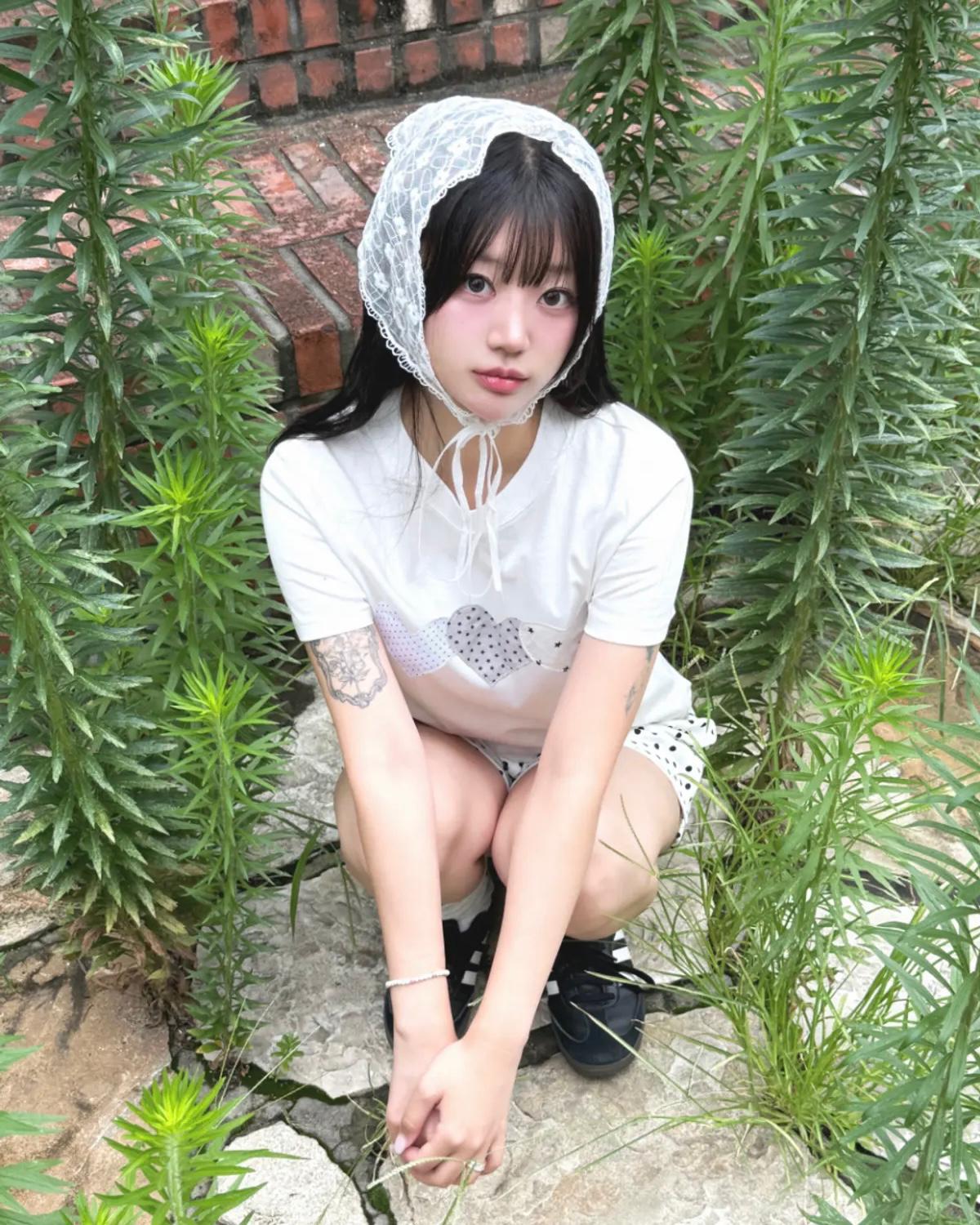 Rogin & Rosie Silver Star Heart Patch Cotton T-shirt