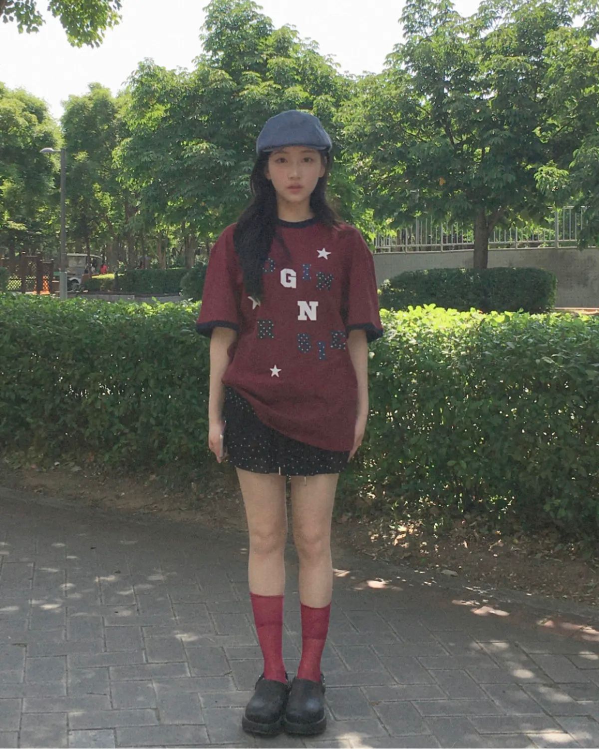 Rogin & Rosie Logo Spell Point Starry Ringer T-shirt - 4 colors