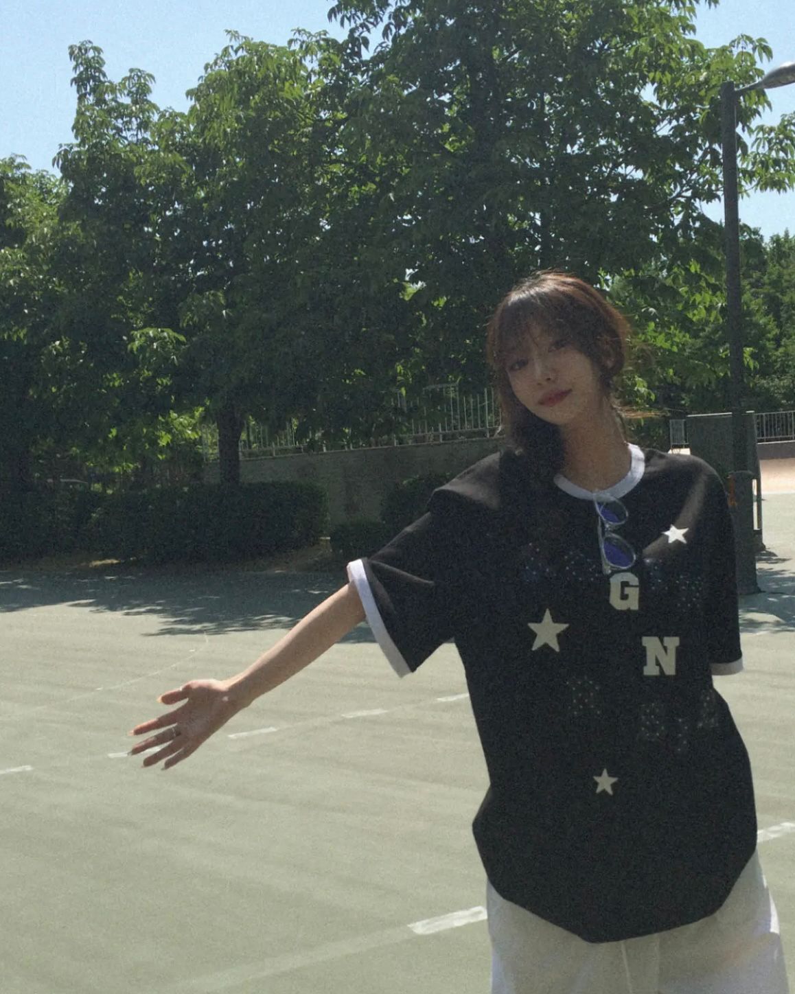 Rogin & Rosie Logo Spell Point Starry Ringer T-shirt - 4 colors