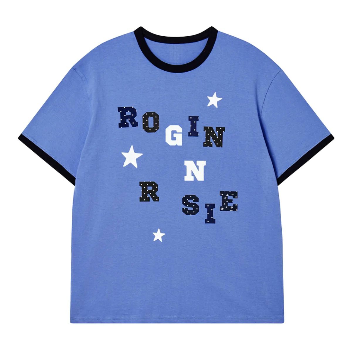 Rogin & Rosie Logo Spell Point Starry Ringer T-shirt - 4 colors