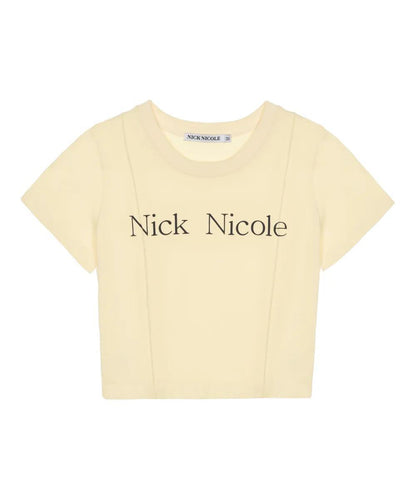 Nicole Pintuck Crop Tee - 4 colors