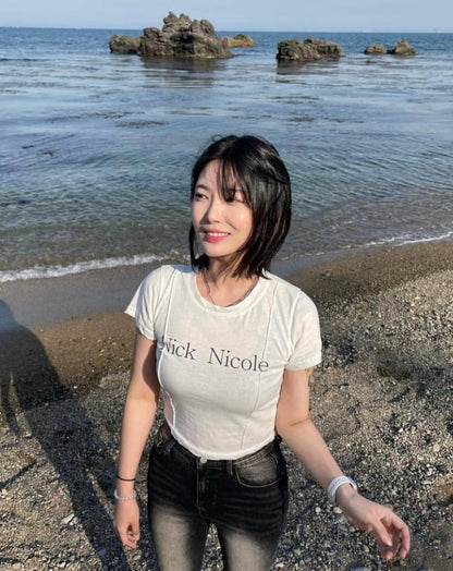 Nicole Pintuck Crop Tee - 4 colors
