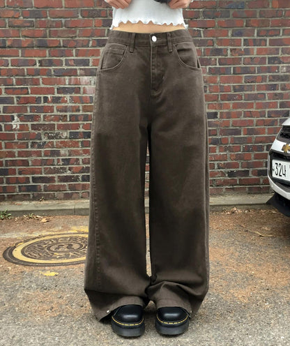 Modimood Side Snap 3Way Wide Cotton Pintuck Pants - 4 colors