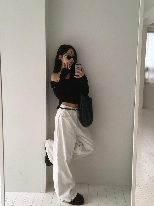 Modimood Side Snap 3Way Wide Cotton Pintuck Pants - 4 colors