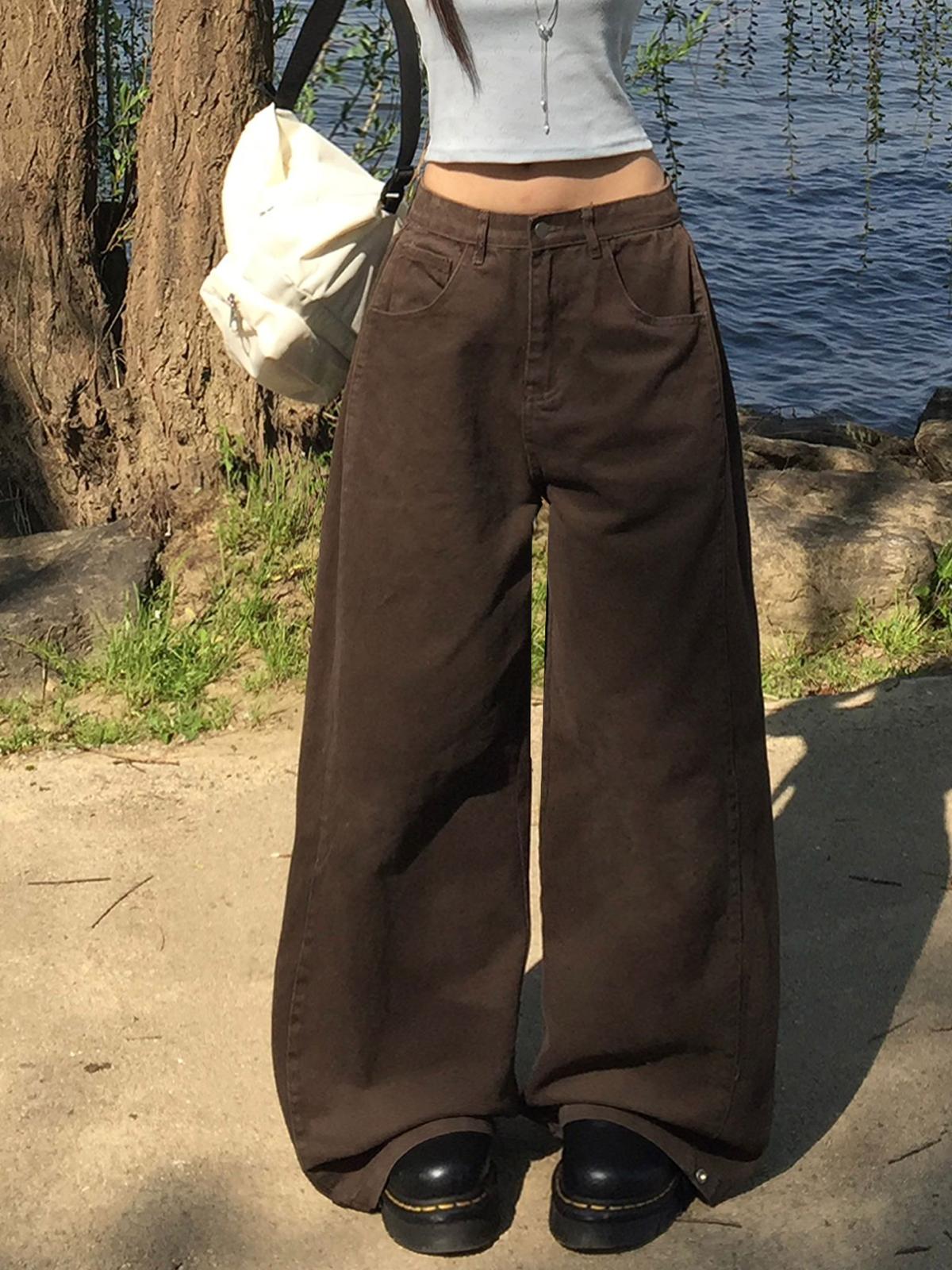 Modimood Side Snap 3Way Wide Cotton Pintuck Pants - 4 colors