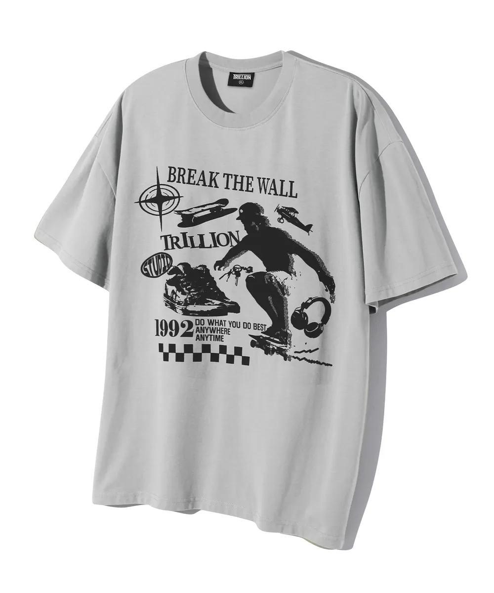 Trillion Skateboard Pigment Graphic T-shirt - 5 colors