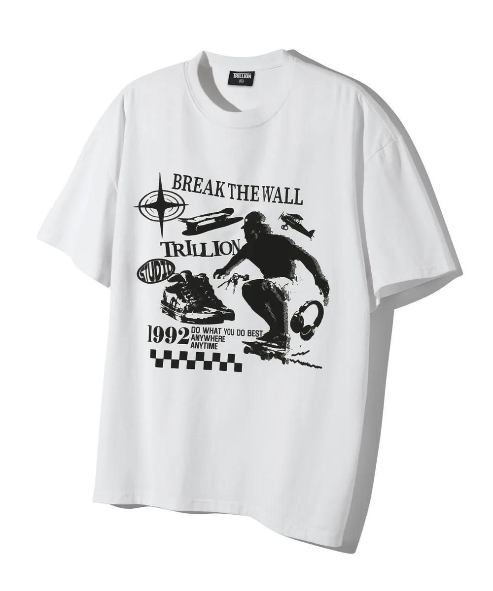 Trillion Skateboard Pigment Graphic T-shirt - 5 colors