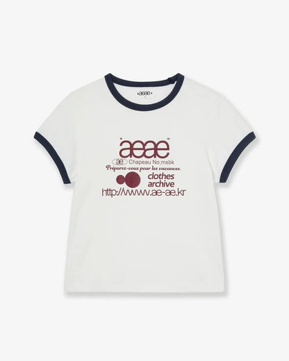 aeae Web Logo Ringer Tee - 3 colors