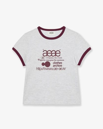 aeae Web Logo Ringer Tee - 3 colors