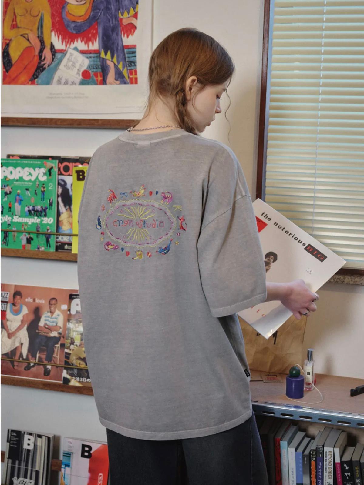 CPGN Cat Stitch Pigment Tee - 4 colors