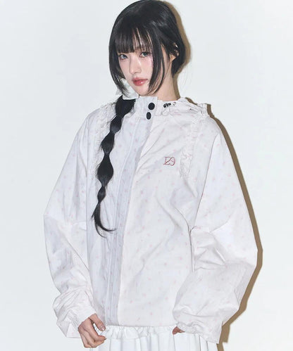 ILLIGO Oblique Frill Hooded Jacket - 6 colors