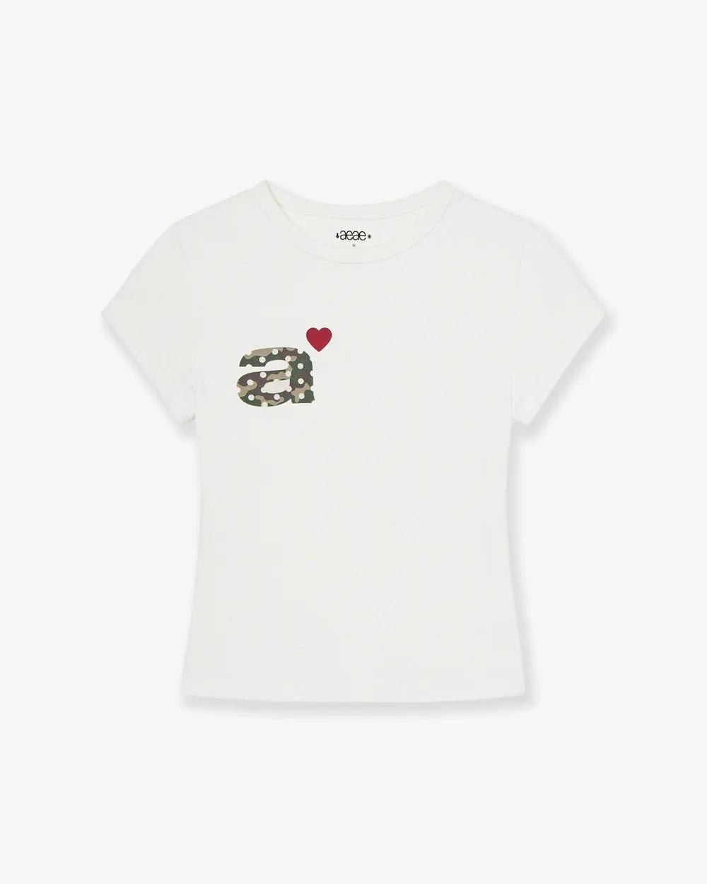 aeae Dot Small Letter Tee - 8 colors