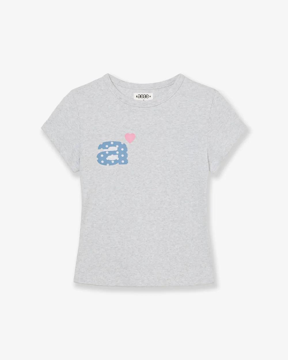 aeae Dot Small Letter Tee - 8 colors
