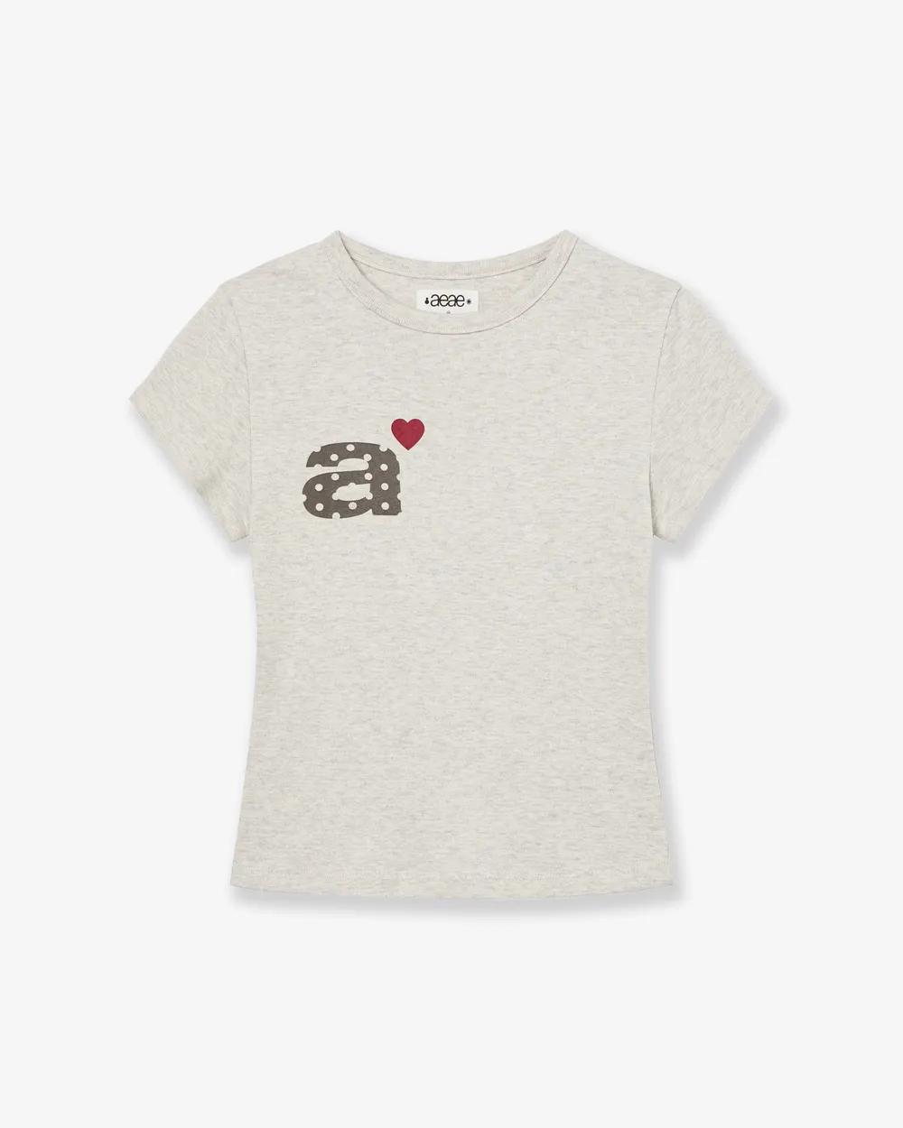 aeae Dot Small Letter Tee - 8 colors